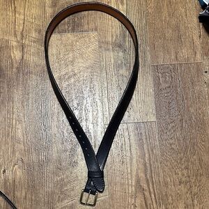 BELTMAN Men's Black Leather Belt